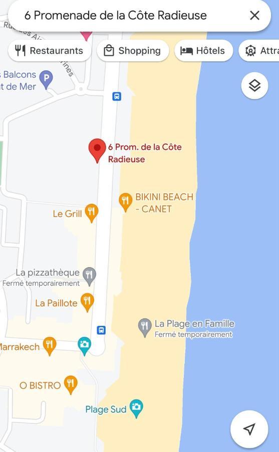 2 Pieces Front De Mer - Residence Soleil Bleu Canet-en-Roussillon Exteriör bild